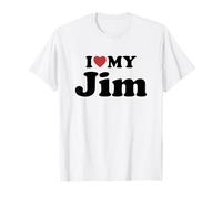 I Love My Jim Nome Coordinato Coppia Maglietta
