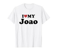 I Love My Joao Nome Coordinato Coppia Maglietta