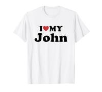 I Love My John Nome Coordinato Coppia Maglietta