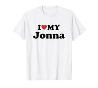I Love My Jonna Nome Coordinato Coppia Maglietta