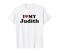 I Love My Judith Nome Coordinato Coppia Maglietta