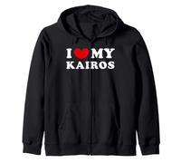I Love My Kairos, Amo Il Mio Kairos Felpa con Cappuccio