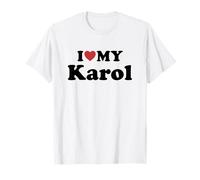 I Love My Karol Nome Coordinato Coppia Maglietta
