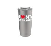 I Love My Labrador Retriever Labby Labbi Lab Bicchiere termico in acciaio inox doppia parete