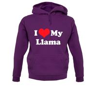 I Love My Lama Felpa Unisex - Llamas - Alpaca - Camelid - Animali - Farm -