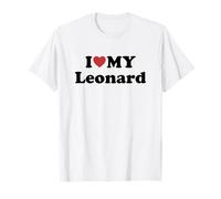 I Love My Leonard Nome Coordinato Coppia Maglietta