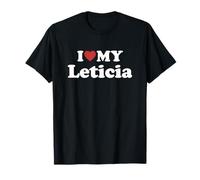 I Love My Leticia Nome Coordinato Coppia Maglietta
