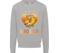 I Love My Little Dragon Bearded Dragon Bambini Felpa Maglione