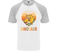 I Love My Little Dragon Bearded Dragon Uomo S/S Baseball T-Shirt