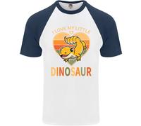I Love My Little Dragon Bearded Dragon Uomo S/S Baseball T-Shirt
