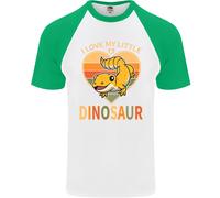 I Love My Little Dragon Bearded Dragon Uomo S/S Baseball T-Shirt