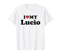 I Love My Lucio Nome Coordinato Coppia Maglietta