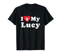I Love My Lucy Dog Owner Pet Dog Amante Maglietta