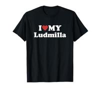 I Love My Ludmilla Nome Coordinato Coppia Maglietta