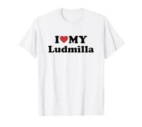 I Love My Ludmilla Nome Coordinato Coppia Maglietta
