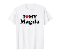 I Love My Magda Nome Coordinato Coppia Maglietta