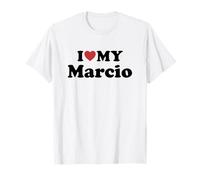 I Love My Marcio Nome Coordinato Coppia Maglietta