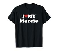 I Love My Marcio Nome Coordinato Coppia Maglietta