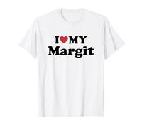 I Love My Margit Nome Coordinato Coppia Maglietta
