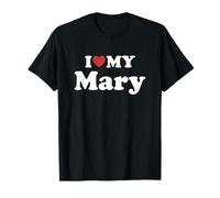 I Love My Mary Nome Coordinato Coppia Maglietta