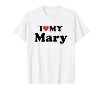 I Love My Mary Nome Coordinato Coppia Maglietta