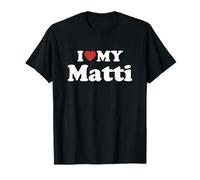 I Love My Matti Nome Coordinato Coppia Maglietta