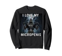 i Love My micropenis Alpha Wolf Meme Shirt Felpa