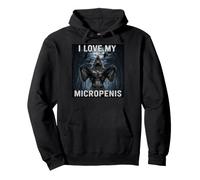 i Love My micropenis Alpha Wolf Meme Shirt Felpa con Cappuccio