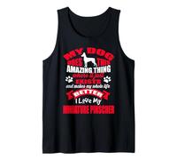 I Love My Miniature Pinscher Dog Funny Puppy Lover Canotta