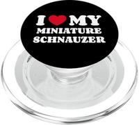 I Love My Miniature Schnauzer Cane Cuore Amore Miniatura PopSockets PopGrip per MagSafe