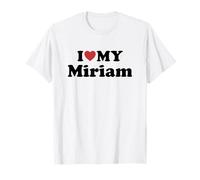 I Love My Miriam Nome Coordinato Coppia Maglietta
