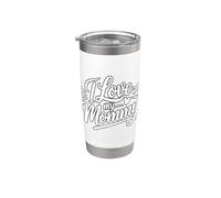 I Love My Mommy Bicchiere termico in acciaio inox doppia parete