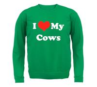 I Love My Mucche - Adulti Felpa/Maglione - Mucca Fattoria Animali Bovini Bull