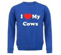 I Love My Mucche - Adulti Felpa/Maglione - Mucca Fattoria Animali Bovini Bull