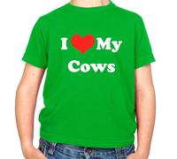 I Love My Mucche - T-Shirt - Mucca Fattoria Contadino Animali Bovini