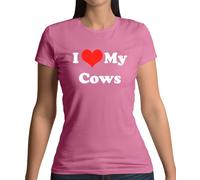 I Love My Mucche - T-Shirt - Mucca Fattoria Contadino Animali Bovini Toro