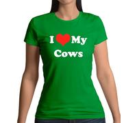 I Love My Mucche - T-Shirt - Mucca Fattoria Contadino Animali Bovini Toro