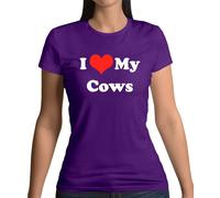 I Love My Mucche - T-Shirt - Mucca Fattoria Contadino Animali Bovini Toro