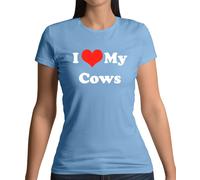 I Love My Mucche - T-Shirt - Mucca Fattoria Contadino Animali Bovini Toro