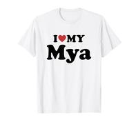 I Love My Mya Nome Coordinato Coppia Maglietta