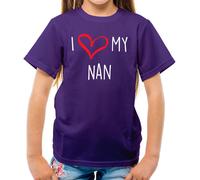 I Love My Nan - T-Shirt - Nonna Gran Nonnina Nonna per la Festa Della Mamma