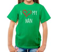I Love My Nan - T-Shirt - Nonna Gran Nonnina Nonna per la Festa Della Mamma