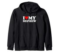 I Love My Nephew Cuore Divertente Felpa con Cappuccio