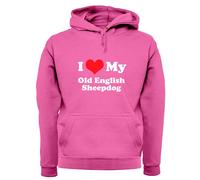 I Love My Old English Cane da Pastore - Adulti Felpa/Maglione - Animali Per