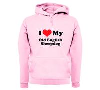 I Love My Old English Cane da Pastore - Adulti Felpa/Maglione - Animali Per