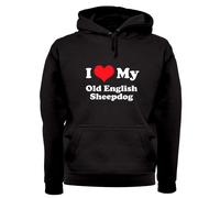 I Love My Old English Cane da Pastore - Adulti Felpa/Maglione - Animali Per