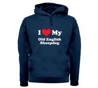 I Love My Old English Cane da Pastore - Adulti Felpa/Maglione - Animali Per