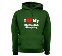 I Love My Old English Cane da Pastore - Adulti Felpa/Maglione - Animali Per