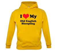 I Love My Old English Cane da Pastore - Bambini Felpa/Maglione - Animali Per
