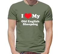 I Love My Old English Cane da Pastore - T-Shirt - Animali Cagnolino Owner
